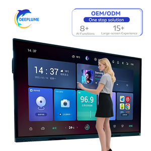 Usine OEM 4K UHD tableau interactif écran tactile moniteur affichage plat numérique rencontrer LCD panneau intelligent prix tableau blanc - Product Image 1