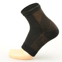 Chaussettes de compression pour le dropshipping, pour femmes et hommes, protection de la cheville, en cuivre et nylon, à bout semi-ouvert, pour le sport, fantaisie et économiques