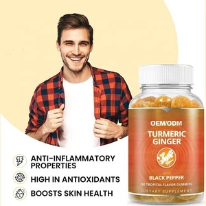Bonbons Gélifiés de Haute Qualité à la <span class=keywords><strong>Vitamine</strong></span>, au Gingembre et au Curcuma, avec Biotine, pour Renforcer les Défenses Immunitaires et Améliorer la Santé de la Peau – Gummies au Curcuma - Product Image 3