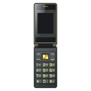 Großhandel Feature Handy Dual Screen Dual-SIM-Karte entsperrt Big Button Keypad Flip Handy mit niedrigem Preis