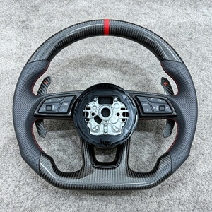 Accesorios Interiores para Automóviles, Volante de Fibra de Carbono para <span class=keywords><strong>Audi</strong></span> B8 B9 R8 A3 <span class=keywords><strong>A4</strong></span> A5 A6 A7 A8 Q3 Q5 Q7 Q8 TT S3 S4 S5 RS3 RS4 RS5 - Product Image 3