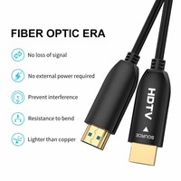 Câble AOC 4K HDTV 2.0 18 Gbps à fibre optique haute vitesse, prise en charge 4K60Hz HDR ARC pour Smart TV Hub