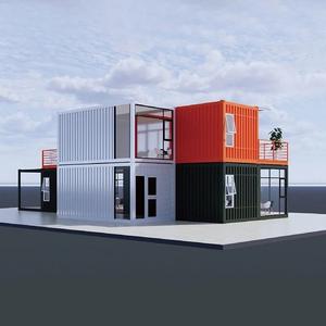 40-Fuß-Containerhaus, 2-stöckiges Containerhaus, L-förmiges Tiny Home mit Bad und Küche - Product Image 4