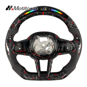 Volante personalizado de fibra de carbono forjado rojo con LED para BMW LCI Upgrade M240i M340i M440i X3 X4 X5 M G05 G20 G29 G30 G87 G80 G82 - Product Image 1