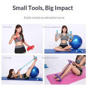 Offre Spéciale : Bande de Résistance en Latex avec Pédale pour Exercices de Musculation <span class=keywords><strong>et</strong></span> Corde de Traction pour Sit-up avec Pédale Intégrée - Product Image 5