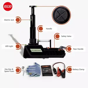 All Metal Jack Lifting Range 200mm to 520mm 300W 12V 24V 15T Electric Hydraulic Jack