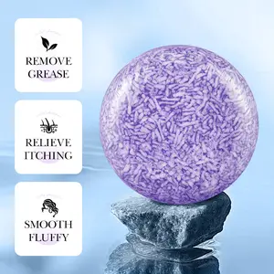 Lavender anti-dandruff and anti-itching shampoo soap Hair cleaning shampoo cross-border foreign trade Wholesale
