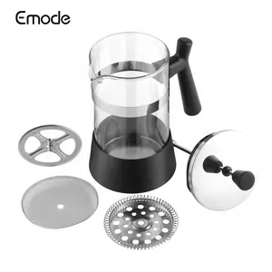French Press Coffee Maker Tea Maker Travel Coffee Presses Cold Brew Heat Resistant Borosilicate Coffee Pot For Camping Gifts