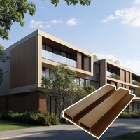 Nuevo Panel de Pared Exterior ASA, Resistente al Agua y a los Rayos UV, Revestimiento Decorativo Exterior con Diseño de Listones