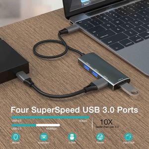 Multi-functional <b>USB</b> <b>Hub</b> From 4 Port <b>USB</b>-A 3.0 High Speed Adapter for Laptops 4 in 1 <b>USB</b> <b>Hub</b> for Macbook - Product Image 4