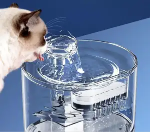 KUMA Fontaine à eau personnalisée de 2,2 L pour chat Fontaine à eau pour animal de compagnie