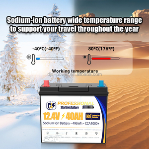 Новая твердотельная натрий-ионная стартерная аккумуляторная батарея DJS 12.4В 40Ач с высоким пусковым током (CCA) для лодок и автомобилей, 3000 циклов, гарантия 3 года, -40-80°C - Product Image 5