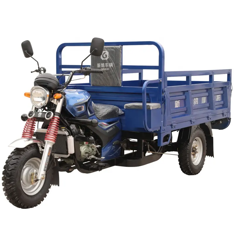 Vente en gros de motos agricoles à essence super puissantes, tricycle cargo 200cc, motos cargo agricoles à charge lourde