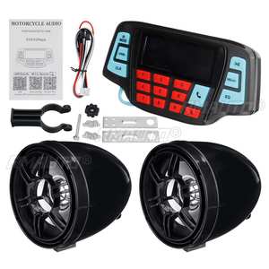 Sistema de Audio para Motocicleta con Bluetooth, Altavoces, Radio FM, Reproductor de Música MP3, Control Remoto, Alarma, Altavoz para Scooter y ATV - Product Image 4