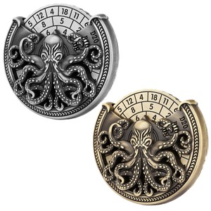Dado DND più venduto, spinner da dito a forma di polpo cavo simmetrico retrò, per giochi di ruolo da tavolo, 1 pezzo con angoli arrotondati - Product Image 5