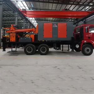 Máquina de furo profundo para caminhão 600m, máquina de perfuração