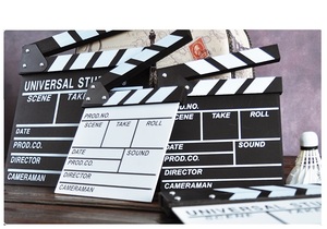 Clapperboard en MDF écologique de haute qualité, <span class=keywords><strong>personnalisable</strong></span>, imprimé UV, taille <span class=keywords><strong>personnalisable</strong></span>, accessoires de tournage de films et de séries télévisées - Product Image 2