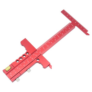 Outil de mesure et de marquage pour charpentier, en alliage d'<span class=keywords><strong>aluminium</strong></span>, avec équerre en T et calibre à vernier coulissant, personnalisable - Product Image 4