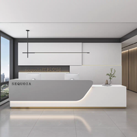 Bureaux de réception modernes en bois sur mesure pour les bureaux, les salons, les hôtels, les salons de beauté, les salles de consultation, les espaces commerciaux