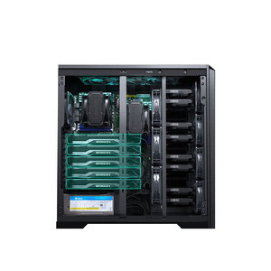 Phantks काले usb शैली ऑडियो प्रशंसक औद्योगिक रैक माउंट मिनी इटैक्स 2u सर्वर केस पीसी कंप्यूटर काले यूएसबी स्टॉक का समर्थन करता है - Product Image 3