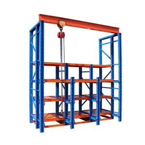 Custom Heavy-Duty Mold Rack with 1000kg Loading Capacity Standard Drawer Injection Mould Storage Stacking Racks & Shelves