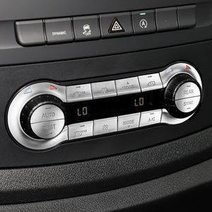 ชุดแต่งปุ่มแอร์โครเมียม ABS ยี่ห้อ Xingbaiwang สำหรับตกแต่งภายในรถยนต์ Mercedes-Benz V-Class V260L V250 Vito Van - Product Image 1