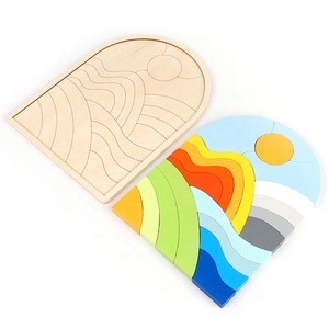 Offerta Speciale: <span class=keywords><strong>Puzzle</strong></span> in Legno Mi per Bambini 2-7 Anni, Gioco Educativo Fai-da-Te con Paesaggi Marini, Blocchi con Forme Geometriche - Product Image 5