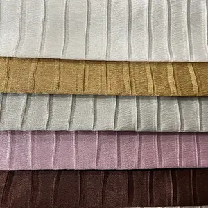 Rouleau de tissu de rideau moderne Tissu de rideau en velours écrasé solide lourd pour la décoration de la maison