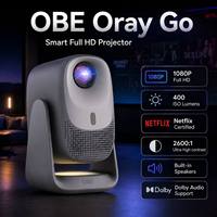 Mini projecteur intelligent OBE Oray Go 400ISO 1080P Full HD, projecteur portable pour cinéma maison, vidéo projecteur pour home cinéma