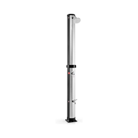 Douche solaire en PVC 18 L 35 L, 2 sections, pour piscine de jardin, avec robinet de douche à 360 degrés, emballage pour envoi postal, aucune électricité requise