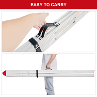 Échelle pliante légère en aluminium à 4 marches 11.9 LBS Pédale antidérapante Capacité de 330 LBS Conception pliable pour cuisine Bibliothèque à domicile