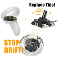 Pièces de réparation gauche/droite, kits de réparation pour poignée de manette Oculus Quest2, joystick analogique 3D