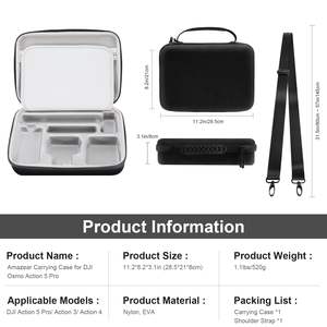 Estuche Impermeable Amazear para DJI Osmo Action 5 Pro/Action 4, Bolsa de Transporte Protectora con Espuma Personalizada para Accesorios y Cámara - Product Image 6