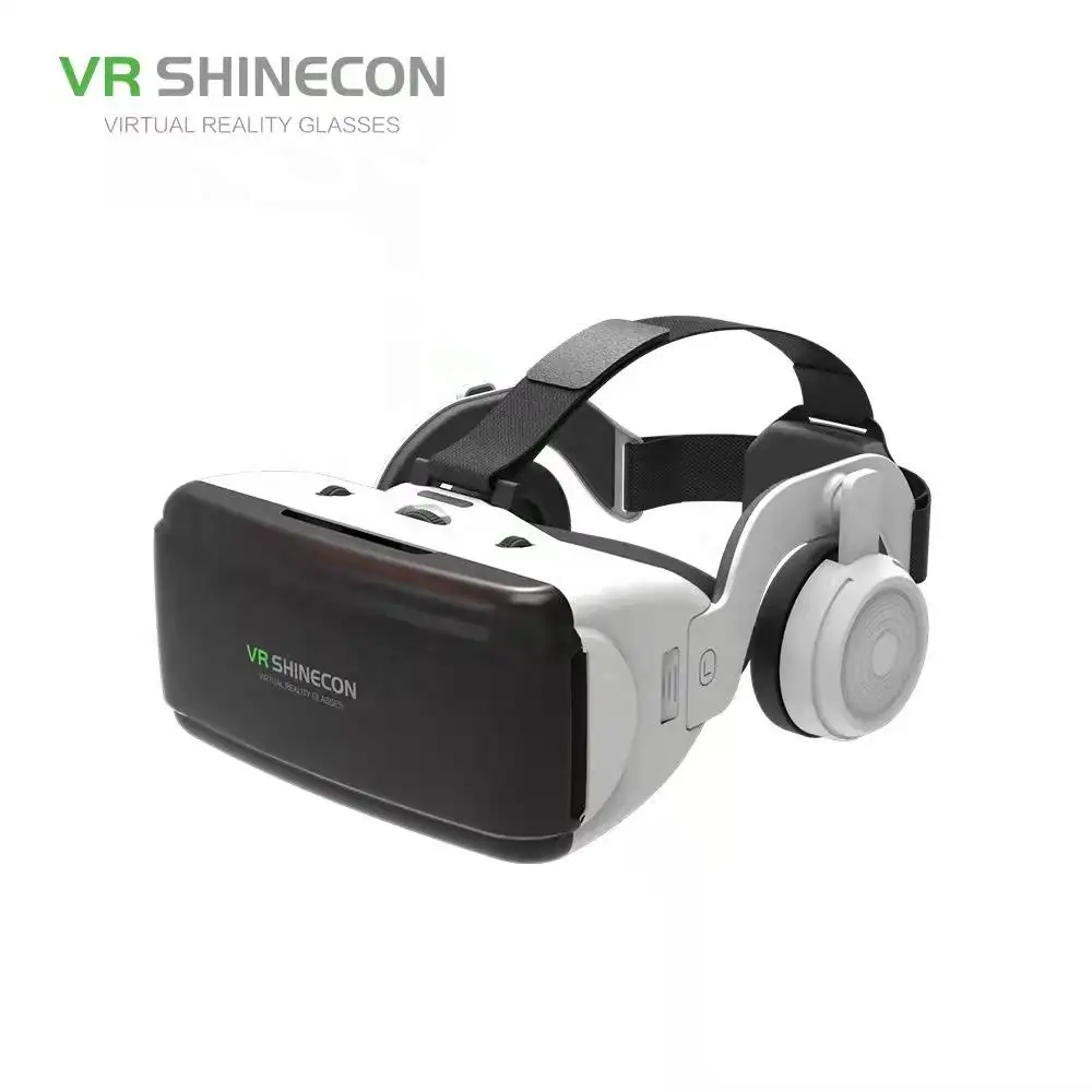 Grenz überschreiten der heißer Verkauf G06E VR Smart Brille Virtual Reality HD Box Verbessertes mobiles 3D-Brille-Headset für 4, 0-6 Zoll Smartphone