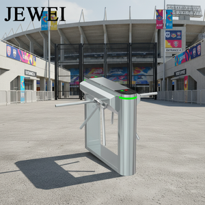 Barrière d'entrée à trois <span class=keywords><strong>bras</strong></span> articulés, tourniquet à trois rouleaux, prix d'usine JEWEI, pour gare ferroviaire - Product Image 1