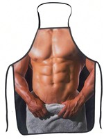 Tablier Imprimé Créatif et Amusant pour Hommes et Femmes, Idéal pour la Cuisine, la Pâtisserie, les Fêtes, avec Personnages de Dessins Animés, Imperméable et Sexy