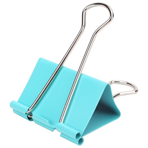 Deli Binder Clips 19mm Colored Metal Dovetail Clip 40 Pieces For Document Folder - Product Image 3