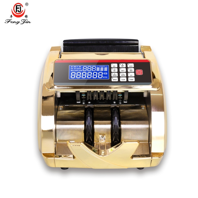FJ2831 Intelligent Model Auto Detection Fake Note Color Change Display Banking Retail Bill Counter