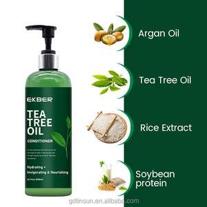 EKBER Vente en gros de shampoing et après-shampoing antipelliculaires biologiques Ensemble de soins capillaires à l'huile d'arbre à thé, nourrissant et sentant bon - Product Image 3