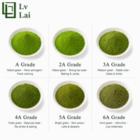 Poudre de Matcha de Qualité Supérieure, de Grade Alimentaire, aux Saveurs Fruitées et Vitaminées, Style Japonais, pour Boissons Quotidiennes et Desserts, Personnalisable