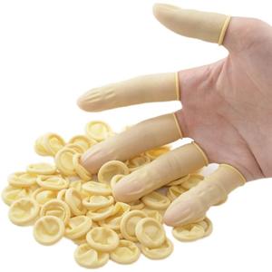 100% Puur Natuurlijke Latex Esd Veiligheidshandschoenen Elektronica Productie Latex Vingerbedden - Product Image 1