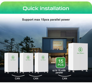 가정용 태양 에너지 시스템 용 GSL 에너지 딥 사이클 <span class=keywords><strong>LiFePO4</strong></span> 태양열 리튬 이온 배터리 10kwh 20kw <span class=keywords><strong>12v</strong></span> 48v 100ah 200ah 400ah - Product Image 4