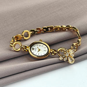 Chic Oval Dial Ladies <b>Watch</b> Retro Inspired Minimal Luxury Quartz Timepiece - Product Image 2