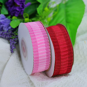 웨딩 케이크 꽃 메쉬 리본-선물 포장, 공장 공급 및 OEM 서비스를 위한 맞춤형 인쇄 얇은 명주 그물 리본 - Product Image 2