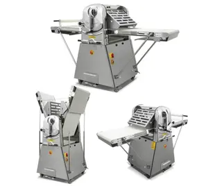 CE Automatic Belt Dough Sheeter Press Egg Tart Croissant Pastry Dough Sheeter Rolling Folding Machine