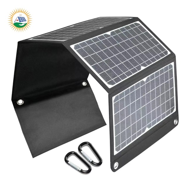 Wholesale 50W Solar Charger Foldable Portable Solar Panel 50 Watt with USB Output for Outdoor Camping Adventure