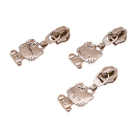 Forme animale Kitty Cat Shape Zipper Pull Zipper Tap Slider For Sewing Hardware Accessories
