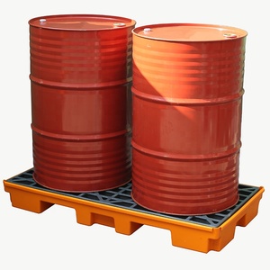 LLDPE ถังบรรจุน้ำมันรั่วไหลแท่นวางสินค้าโพลีคอนโทรล HDPE 4 IBC ภาชนะบรรจุพลาสติกกันรั่วแพลตฟอร์มเดียว - Product Image 1