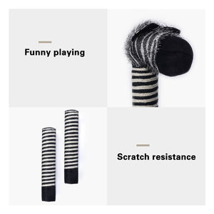 Produttore all'ingrosso carino a forma di zebra nero bianco gatto Scratcher albero condominio - Product Image 3