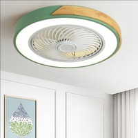 Ventilateur de plafond scandinave en bois massif lampe Ultra-mince chambre à coucher Invisible salle à manger confortable salon étude ventilateur lumière